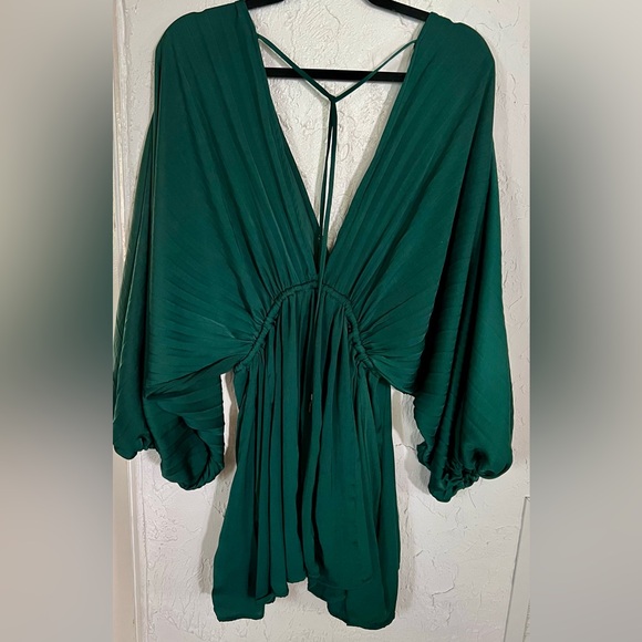 Free People Arzel Mini Dress, Green, XS, LIKE NEW condition - Picture 4 of 4